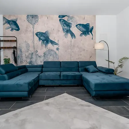 公寓 Lit Living - Luxury House - Box Spring - Parking - Exclusive Kitchen